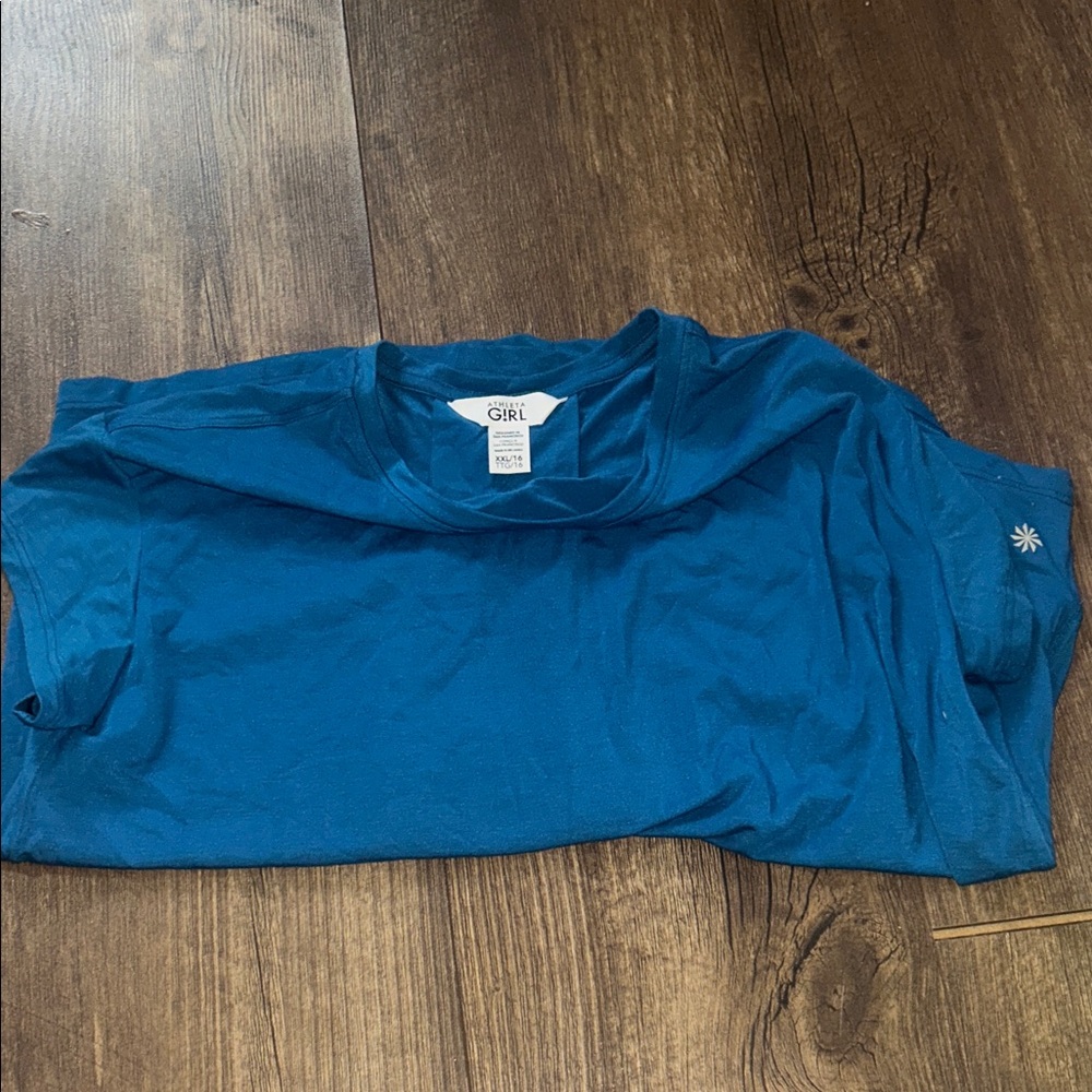 Blue athleta Girl Short Sleeve Tee